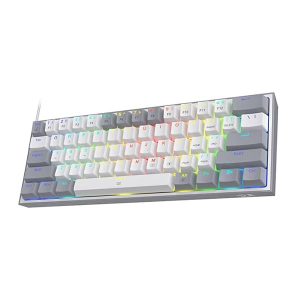 قیمت کیبورد ردراگون K617 FIZZ GRAY WHITE