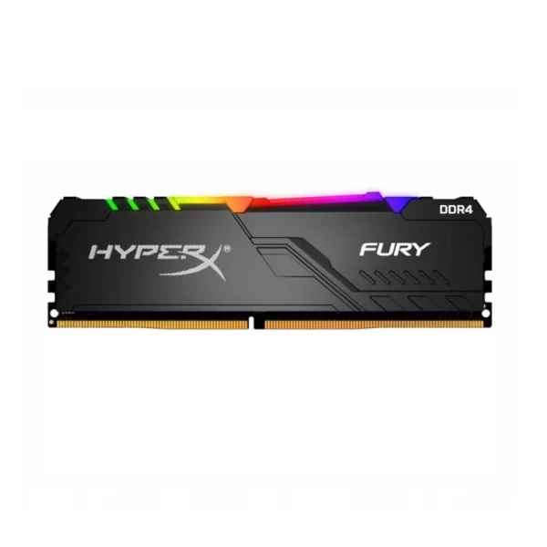 رم کامپیوتر تک کاناله 3200 مگاهرتز CL16 ظرفیت 16 گیگابایت HyperX FURY RGB DDR4