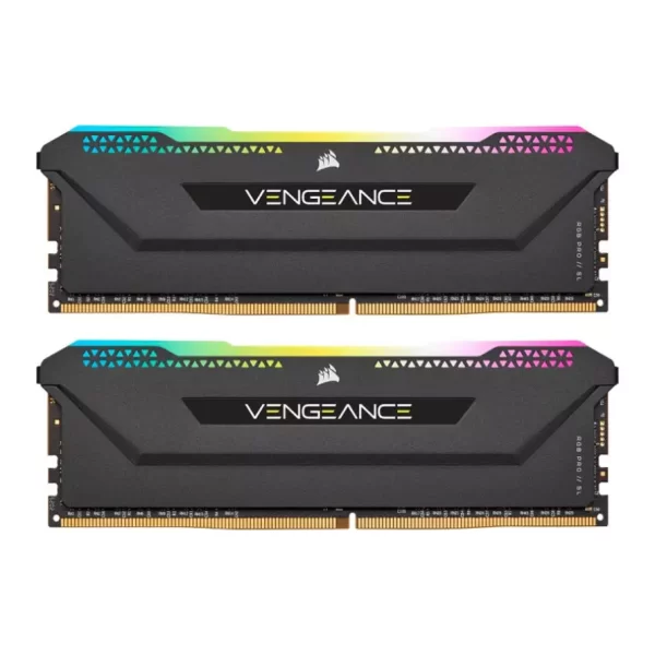 رم دسکتاپ کورسیر دو کاناله Corsair Vengeance RGB SL DDR4 16GB 3600MHZ