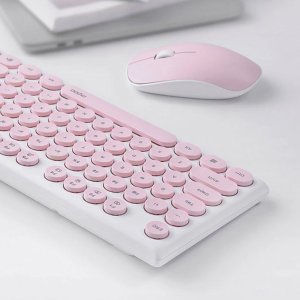 کیبورد و موس بی سیم رپو مدل Rapoo X260S صورتی