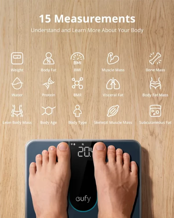 ترازوی هوشمند انکر مدل Anker Eufy Smart Scale P2 T9148H11