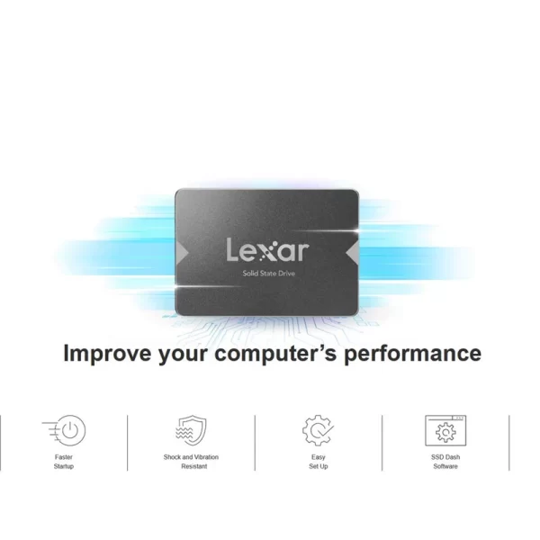 اس اس دی لکسار NS100 SATA ظرفیت 128 گیگابایت ا Lexar NS100 2.5 Inch 128GB SATAIII SSD