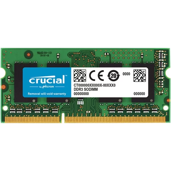 رم لپ تاپ کروشیال مدل DDR3L 1600MHz ظرفیت 8 گیگابایت ا Crucial DDR3L 1600MHz SODIMM RAM 8GB