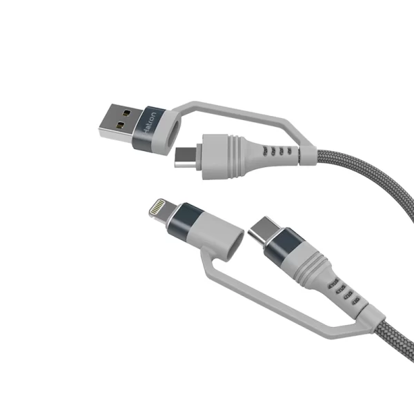 کابل تبدیل USB/USB-C به USB-C/لایتنینگ هترون مدل Hatron HC450P طول 1متر