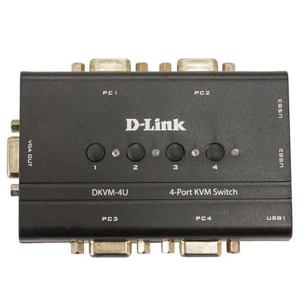 سوییچ 4 پورت KVM USB دی-لینک مدل D-Link DKVM‎-4U