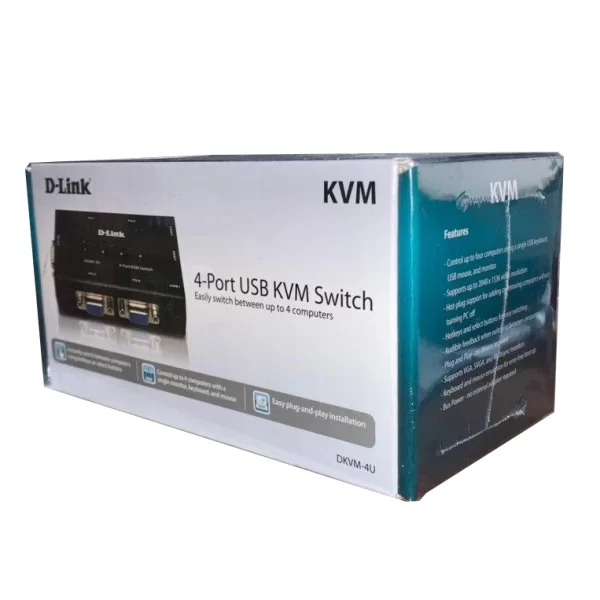 سوییچ 4 پورت KVM USB دی-لینک مدل D-Link DKVM‎-4U