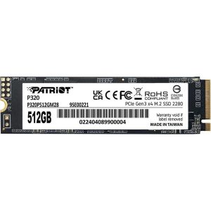 حافظه اس اس دی اینترنال پتریوت مدل Patriot P320 M.2 2280 NVMe ظرفیت 512 گیگابایت