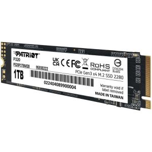 حافظه اس اس دی اینترنال پتریوت مدل Patriot P320 M.2 2280 NVMe ظرفیت 1 ترابایت