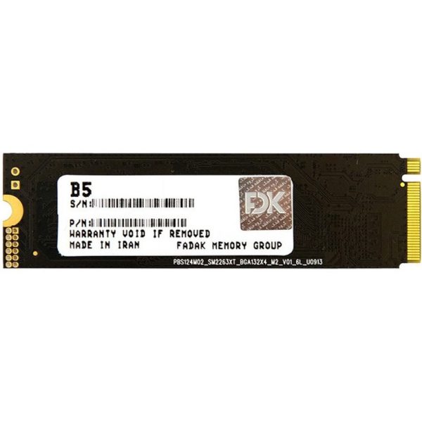 حافظه اس اس دی اینترنال فدک مدل FDK B5 M.2 2280 NVMe ظرفیت 256 گیگابایت
