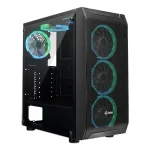 کیس کامپیوتر فاطر FG-720B RGB Mid Tower مشکی