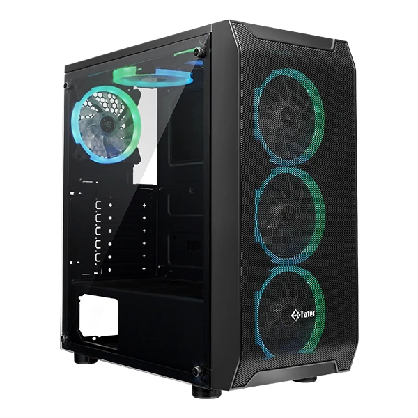 کیس کامپیوتر فاطر FG-720B RGB Mid Tower مشکی
