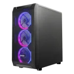 کیس کامپیوتر فاطر FG-720B RGB Mid Tower مشکی