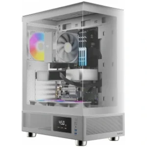 کیس کامپیوتر گیم دیاس CASE GAMDIAS Atlas E1 W ARGB Mid Tower سفید - 1