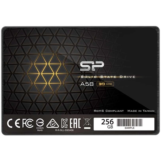 حافظه اس اس دی اینترنال سیلیکون پاور مدل Ace A58 ظرفیت 256 گیگابایت - 16