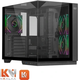 کیس کامپیوتر اوست مدل AQ17 TG ARGB Mid Tower مشکی - 15