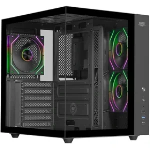 کیس کامپیوتر اوست مدل AQ15-TG RGB Mid Tower مشکی - 3