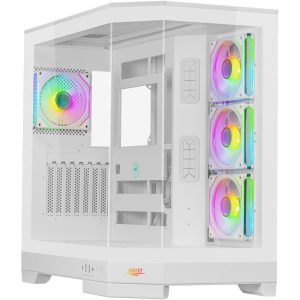 کیس کامپیوتر اوست GT AQ1 MW ARGB Mid Tower سفید - 11