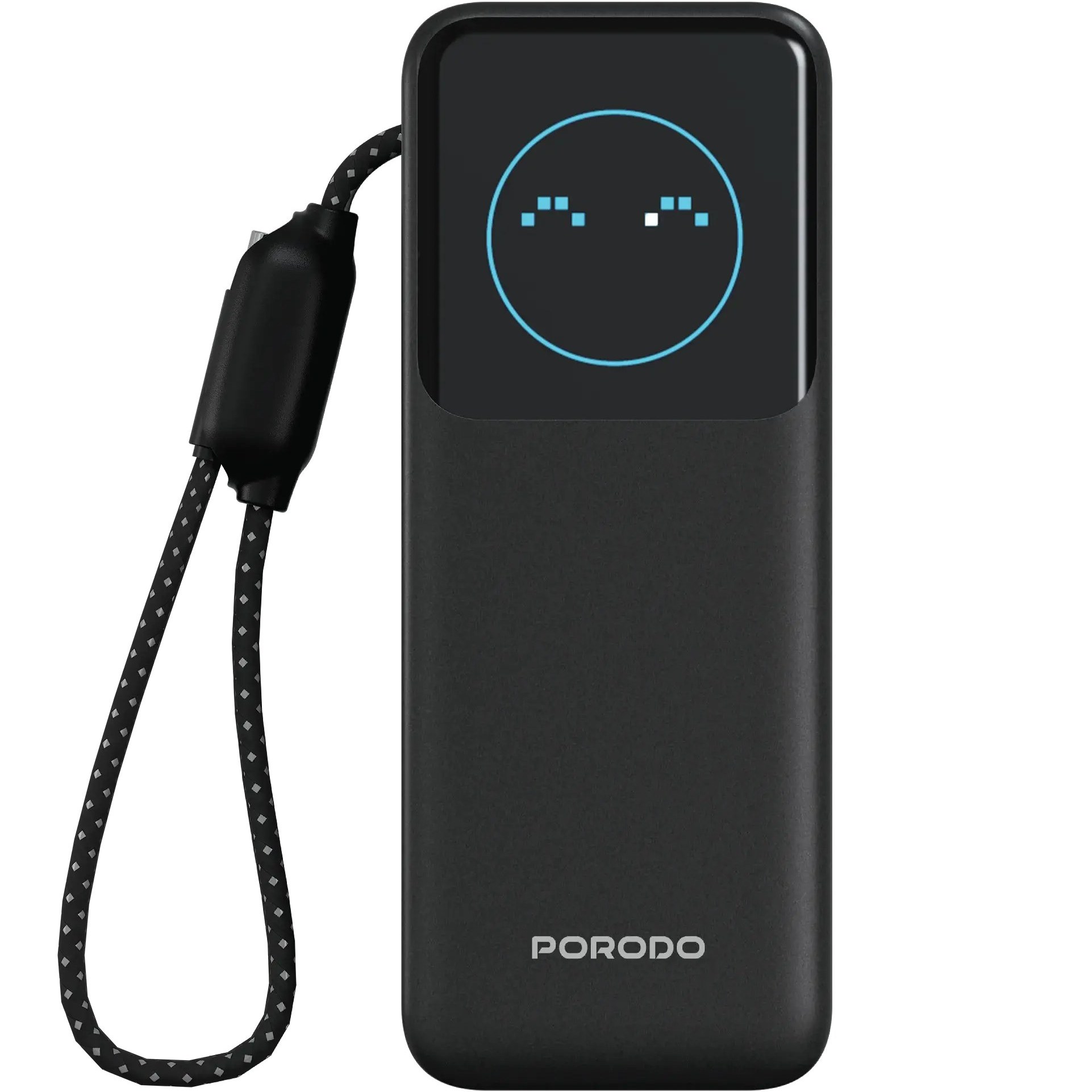 {PDPBFCH0101BK} Porodo Polo 20000MAH 100w Powerbank With Type-C to c Cable - Black - 24